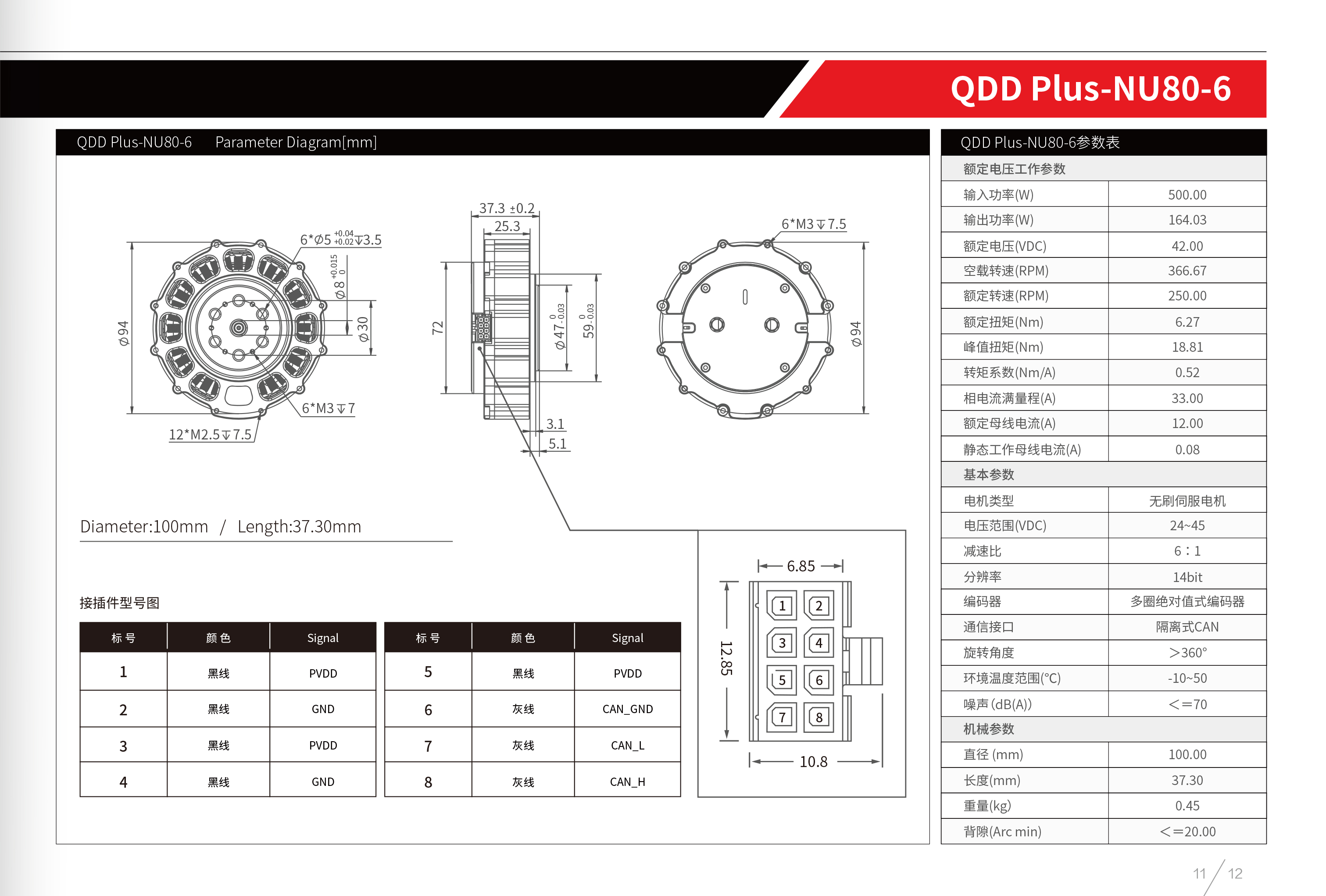 QDD Plus-NU80-6(钢齿）