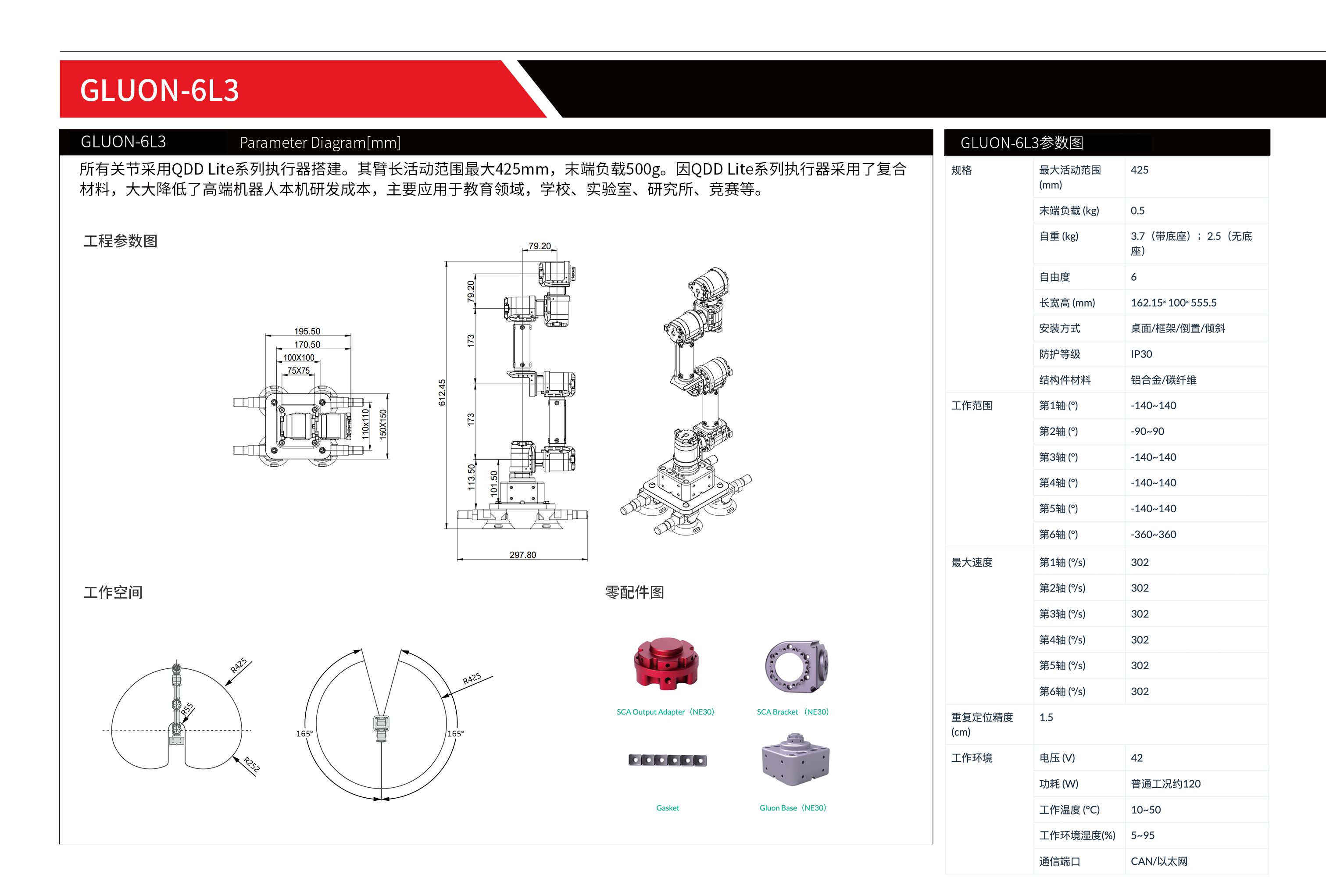 6L3机械臂产品套装